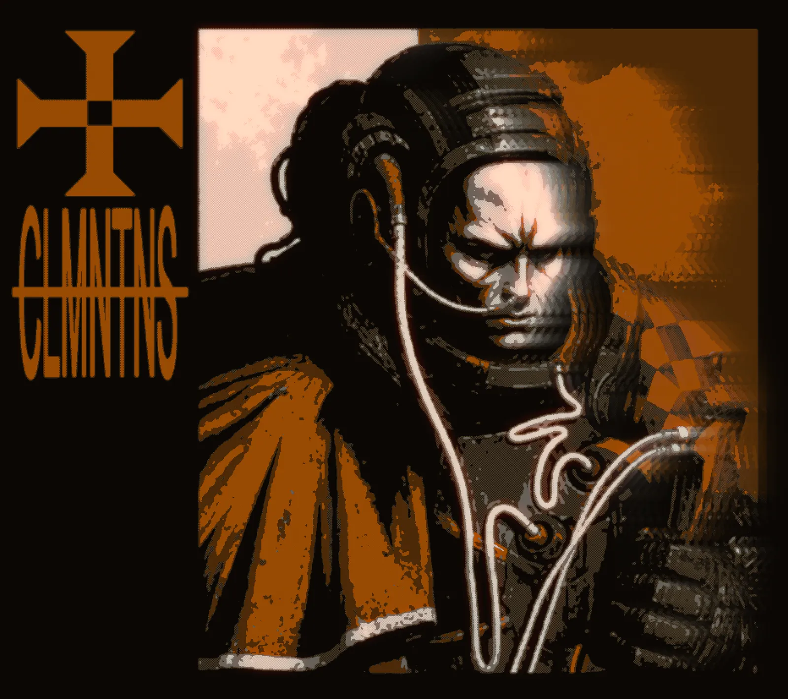 Clementines faction card: a hooded monk on orange